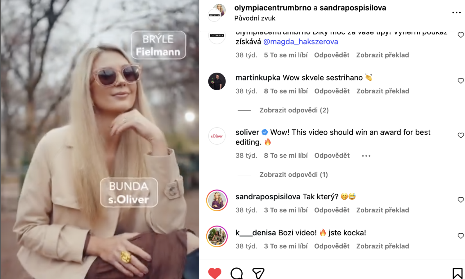 Ukázka z videa a reakce